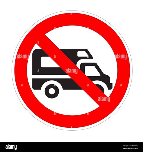 Warning Banner No Campervan Not Allowed Recreational Vehicule Rv