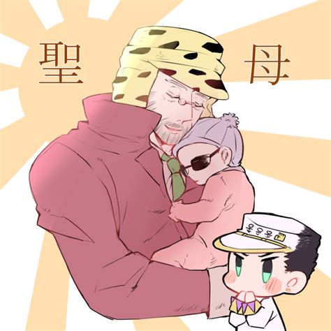 Joseph Joestar Kujo Jotaro Joseph Joestar And Shizuka Joestar Jojo No Kimyou Na Bouken And 1