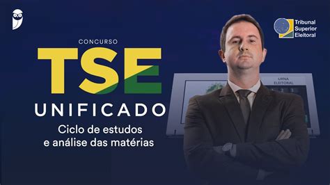 Concurso TSE Unificado Ciclo de estudos e análise das matérias rbt