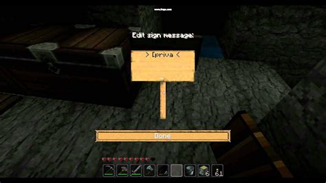 How To Lock Chests In Minecraft Youtube