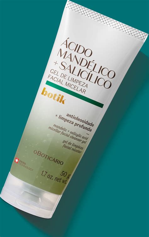 Gel de Limpeza Facial Micelar Ácido Mandélico Salicílico Botik 50g