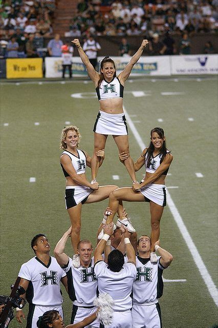 University Of Hawaii Cheerleaders Cheerleadingstunting Hawaii