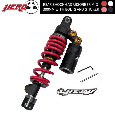 MIO Rear Shock Gas Absorber 300MM With Bolts Made IN Thailand Shopee