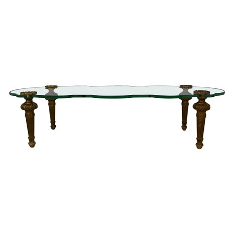 Italian Glass Top Coffee Table At 1stdibs