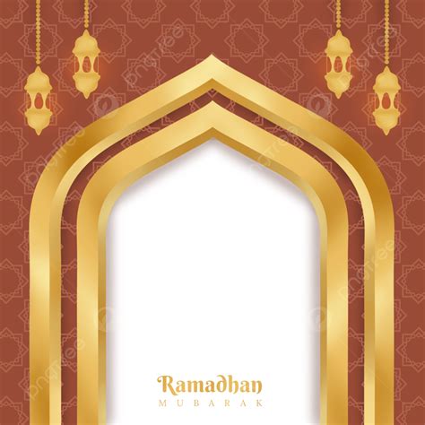 Ramadhan Lanterns Hd Transparent Islamic Border Png Golden Lantern