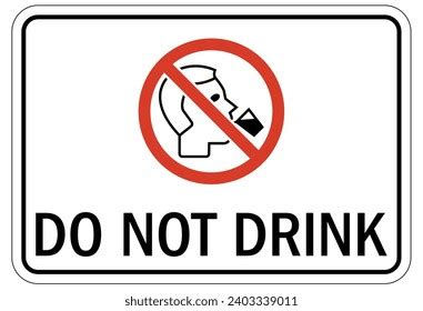 Non Potable Water Warning Sign Labels Stock Vector (Royalty Free ...