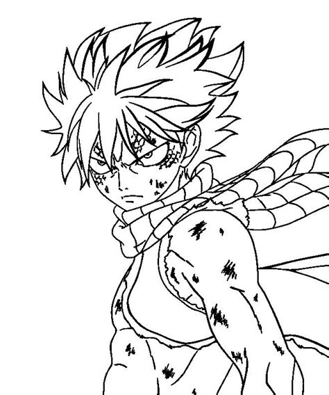 Coloriage Natsu Manga Dessin Gratuit Imprimer