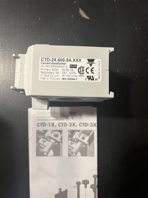 NEW Carlo Gavazzi CTD 2X 600 5A XXX CURRENT TRANSFORMER EBay