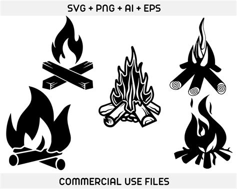 Lagerfeuer Svg Lagerfeuer SVG Camping Svg Lagerfeuer Etsy De