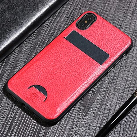 Luxury Pu Leather Case For Iphone Xs X 8 7 Plus Case Retro Card Slot