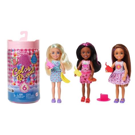 Barbie Color Reveal Lalka Chelsea Kolorowa Niespodzianka W Tubie Hkt