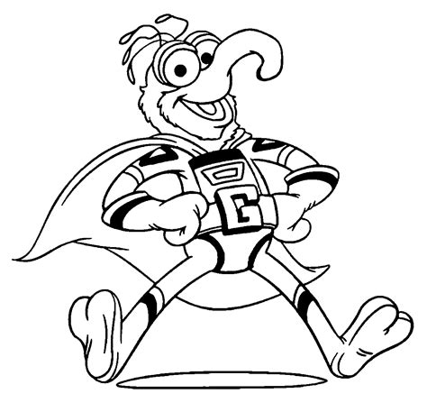 The Muppets Muppets Gonzo Hero Coloring Pages Wecoloringpage