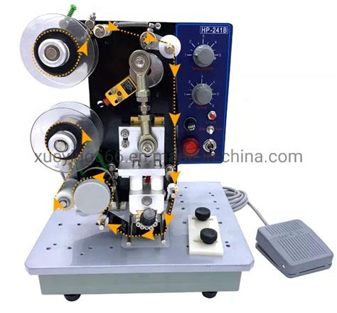 Electric Ribbon Date Printing Machine Batch Expiry Date Ribbon Coding