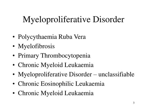 PPT - Myeloproliferative Disorder PowerPoint Presentation, free ...