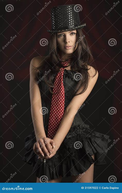 Woman In Cabaret Show Stock Photo Image Of Beautiful