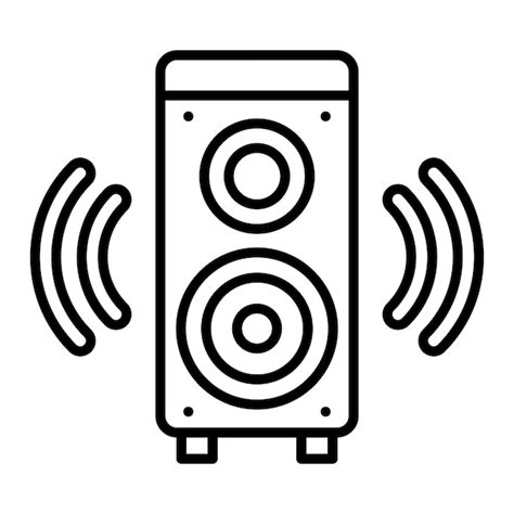 Iconos De Los Altavoces Vector Premium