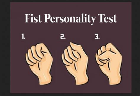 How To Determine The Type Of Personality Test With A Fist