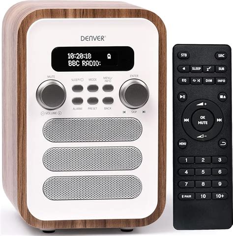 Denver DAB 48 Radio DAB Bluetooth avec télécommande Radio numérique