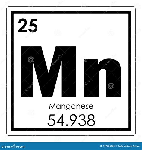 Manganese Chemical Element Stock Illustration Illustration Of Element