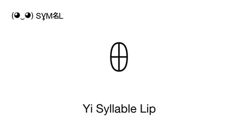 ꆺ Yi Syllable Lip Unicode Number U A1ba 📖 Symbol Meaning Copy And 📋