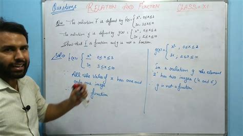 Questions Related To Relation And Function 2 Class11 Youtube