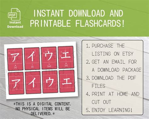 Katakana Practice Flashcards for Kids and Japanese Learners With ...