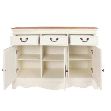 Buffet Portes Tiroirs Cr Me L Ontine Maisons Du Monde