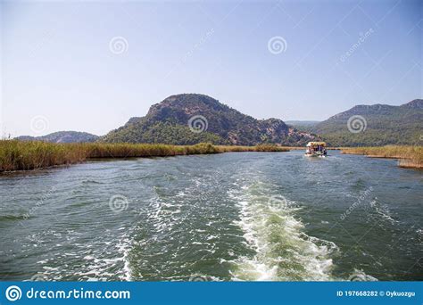 Excursion Tour On Dalyan River Valley Stock Photo Image Of Horizon