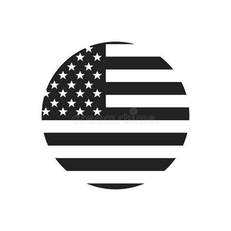 Made In Usa Logo Or Label Circle Us Icon With American Flag Vector