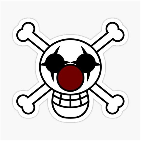 One Piece Buggy Pirates Sticker For Sale By Musicalhors3 Redbubble