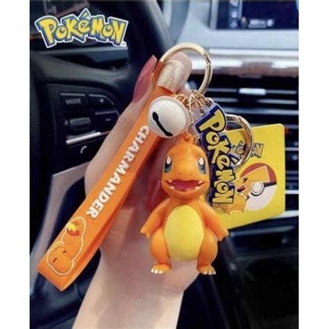 Jual Nintendo Pokemon Keychain With Strap Bell Ring Charmander