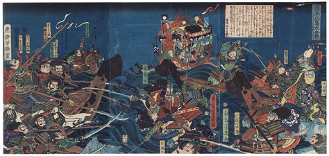 Yoshiiku (1833 - 1904) The Genpei War - Fuji Arts Japanese Prints