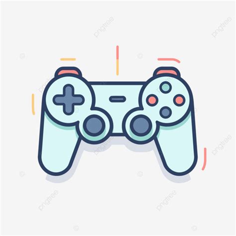 Video Game Controllers Vector Controller Lineal Icon Flat Icon PNG