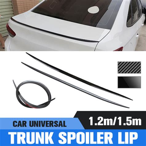 Universal Rear Roof Spoiler Lip M M Car Styling Carbon Fiber Soft