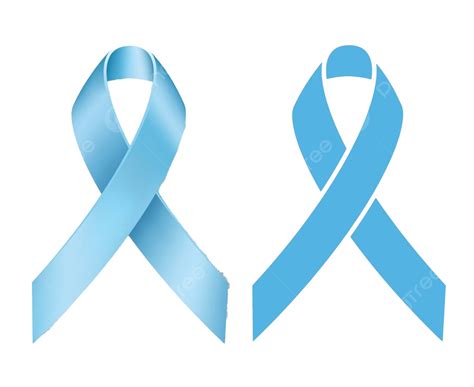 Prostate Cancer Ribbon Awareness Support Charity Symbol Vector Support