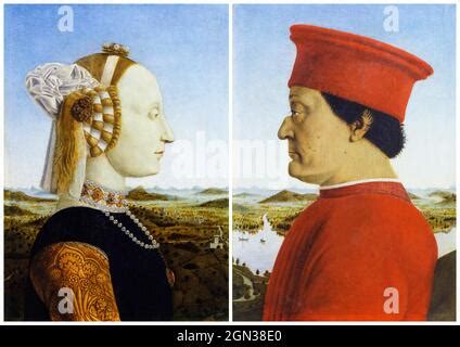 Diptych Of Federico Da Montefeltro And Battista Sforza By Piero Della