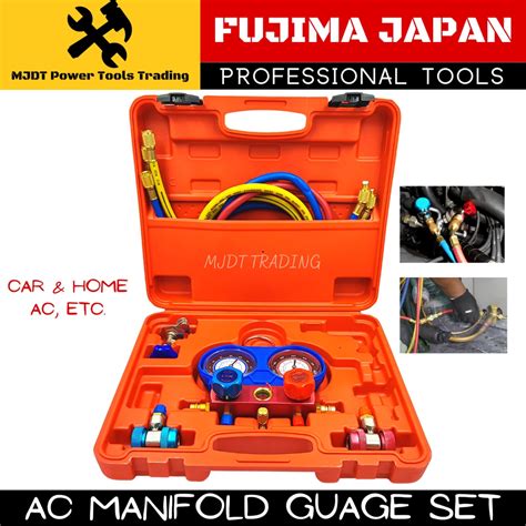 Fujima Japan Refrigeration Air Conditioning Manifold Gauge Set