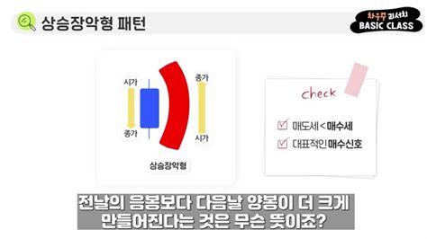 차우주의 주식기초강의 5강 캔들의종류상승장악형