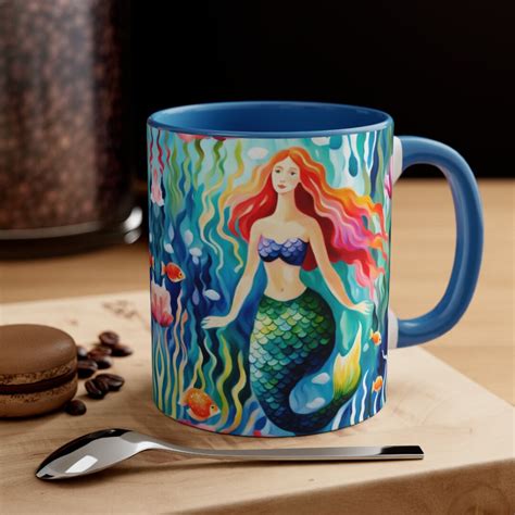 Mermaid Mug Mermaid Coffee Mug Mermaid Coffee Cup Mermaid Tail Mug Ceramic Mermaid Mug