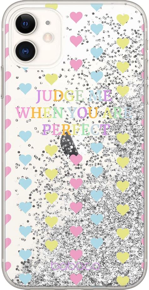 Etui Judge Me Babaco P Ynny Brokat Srebrny Producent Iphone Model