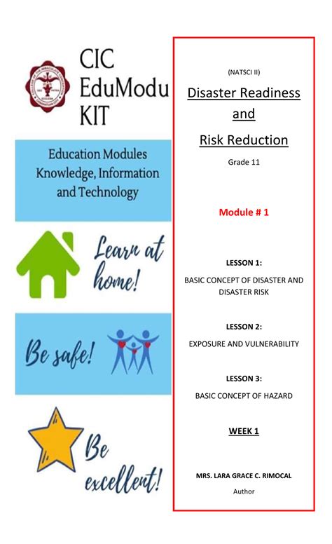 M1 Drrr Module 1 Natsci Ii Disaster Readiness And Risk Reduction