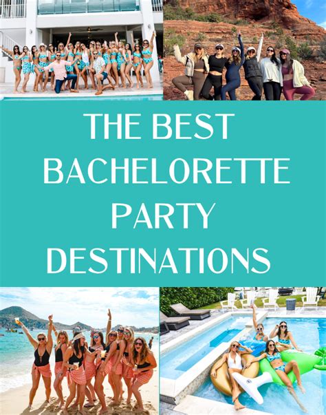 Top Bachelorette Party Destinations 2024 - Joice Madelle