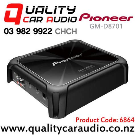 Pioneer Gm D W Mono Channel Class D Car Amplifier