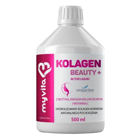 Kolagen Beauty Active Liquid Plyn Do Picia Kwas Hialuronowy