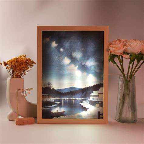 Wall Art Frame Light, the Collision of Light and Art, Light Box, LED ...