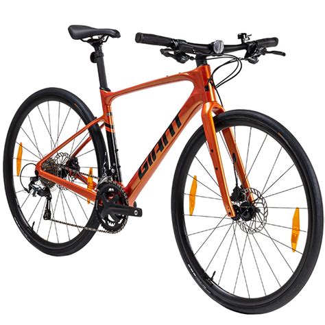 Giant Fastroad Advanced 2 Flat Bar Road Bike Helios Orange 2024