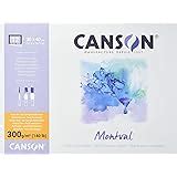 Canson Montval Bloc Feuilles Papier Aquarelle Grain Fin X