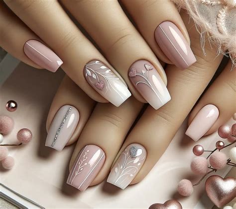Pin by Maria Rodriguez on Manicura de uñas in Gel nails Pink nails Nude nails