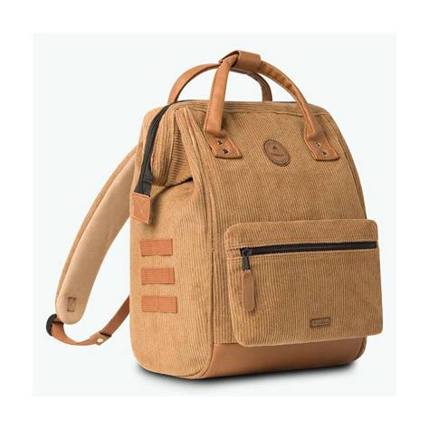 Cabaia Sac Dos En Velours Duba Medium Camel E Shop Cloane