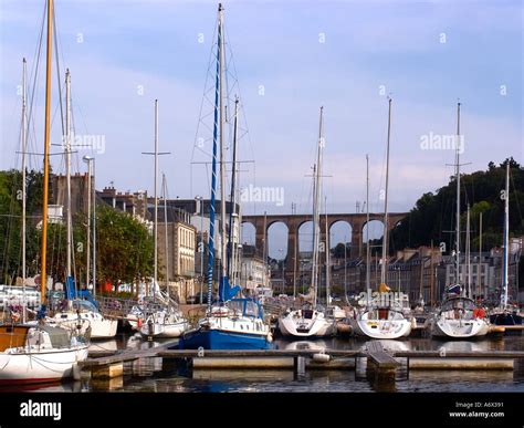 France Brittany Finistere Port Harbour Marina River Morlaix River